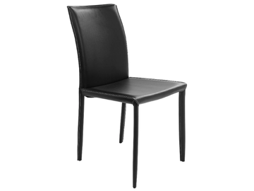 MILANO BLACK - Upholstered leather chair by KARE Design - view 2